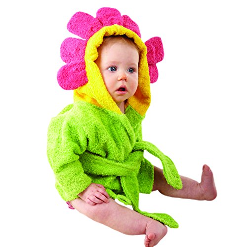 Baby Aspen Hooded Spa Robe, Showers and Flowers