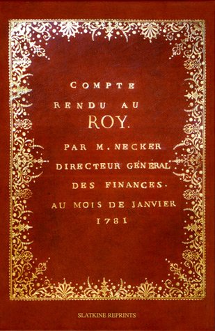 Compte rendu au Roy