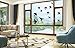 Anti-Collision Window Bird Stickers Decals Glass Door Protect and Save Bird Strikes (Black)