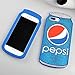 3D Soft Silicone Blue pepsi Cola Can Case for iPhone 7+ 7Plus Large Size 5.5