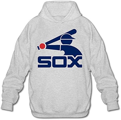 PTR Men's Hoodie - White Sox Logo Ash Size L