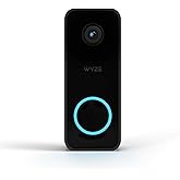 Wyze Video Doorbell v2, Wired, 2K Video, 24/7 Local Recording with microSD Card, Works with Existing Chime, IP65 Weather Resi