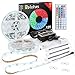 Relohas Led Strip Lights SMD 5050 2*16.4ft RGB Color Changing Lights Kit, Flexible Waterproof 300LEDS with Sponge Adhesive,44-Key IR Controller,for Holiday, Party, Indoor&Outdoor Decoration