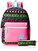 Trailmaker Big Girls Printed Backpack with Pencil Pouch, Pink, One Size