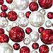 20 Packs Red Pearls-Shiny-Jumbo Sizes-No Hole-Vase Decorations-to Float The Pearls Order The Floating Packs- Pearls Do Not Float in Water!