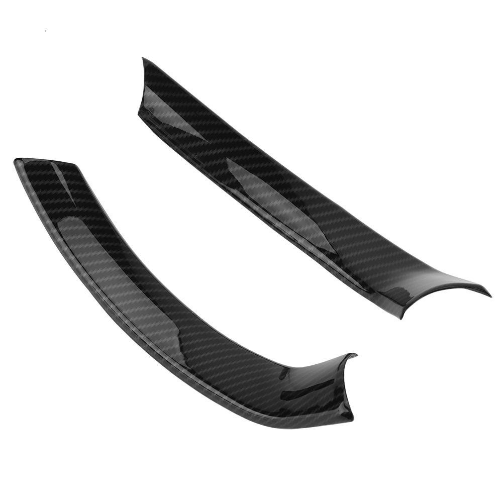 KIMISS 2 Steering Wheel Cover Trim,ABS Car Interior Steering Wheel Decorative Decor Cover Trim for Stelvio(2017-2018) /for Giulia(2016-2018)