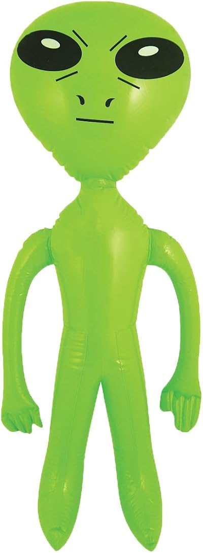 HENBRANDT Inflatable Alien 64 cm - Gift Not a Toy Safety Warning
