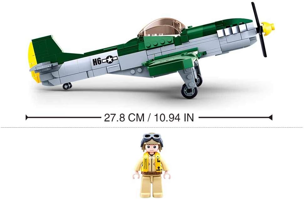 Sluban Wwii-p-51d Fighter, Mehrfarbig, AVERAGE - Image 4