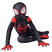 Da Mai Toddler Kids Spider Verse Miles Morales Gwen Jumpsuit Bodysuit Black Spider Tights Zentai Costume