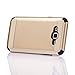 Samsung Galaxy J5 J500 2015 Case - Hybrid Hard Shockproof Case Heavy Duty Protective Brushed Phone Armor Protector Cover - Gold