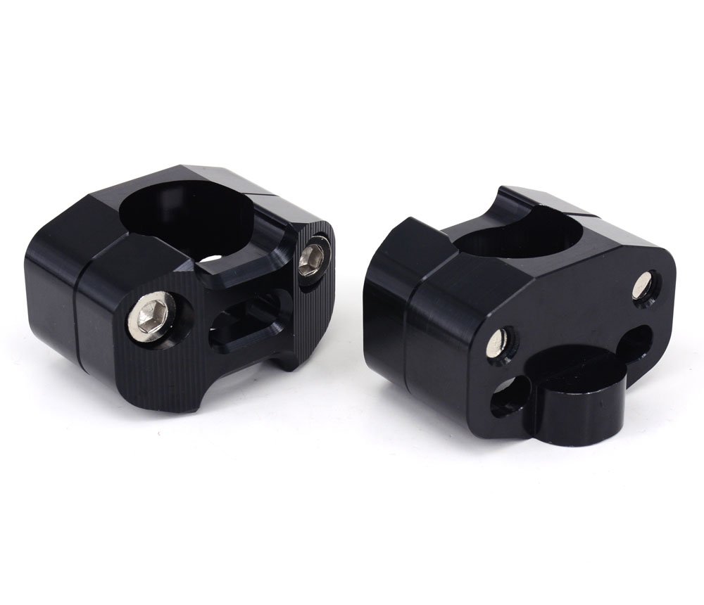 Handlebar Risers For Dirt Bikes - CNC Aluminum 7/8" To 1-1/8" Adapter Mount For CRF YZF KXF