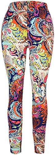 Aenlley Women's Fashion Printed Spandex Leggings - Ultra Soft Workout Legging