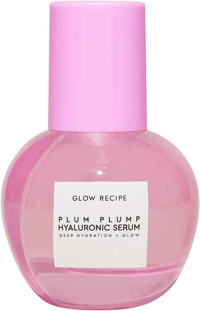 Glow Recipe Plum Plump Hyaluronic Acid Serum, Hydrating + Plumping Face Serum, Korean Serum with Vitamin B5