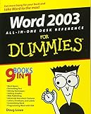 Word 2003 All-in-One Desk Reference For Dummies by Doug Lowe