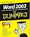 Word 2003 All-in-One Desk Reference For Dummies by Doug Lowe