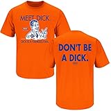 New York Mets Fans. Don't Be a Dick. Orange T-Shirt (Sm-5x)