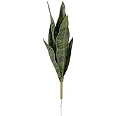 ARTIBETTER Faux Snake Plant Artificial Snake Plant Leaf Ornament Decorative Realistic Indoor Greenery 12.8 Inch Tabletop Home Office Decor