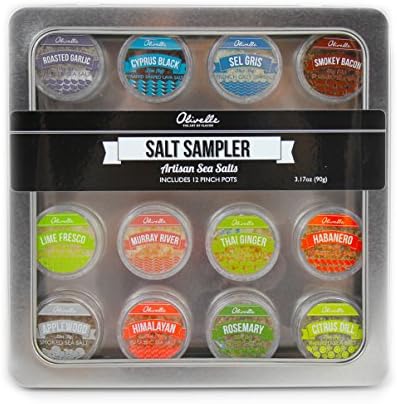 Olivelle Sea Salt Sampler: Artisan Sea Salts From Around The World