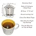 Loose Leaf Tea Infuser Set of 2 (M Sizes) + Drip Trays,Food Grade 304 Stainless Steel Strainer & Steeper can be used as Tea/Herbal/Spice Filter for Cup, Mug, Teapot