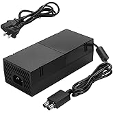 Xbox One Power Supply Brick, [Advanced QUIET VERSION] AC Adapter Power Supply Charger Cord Replacement for Xbox One 100-240V, Black
