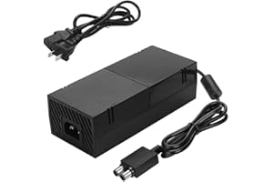 YCCSKY Xbox One Power Supply Brick, [Advanced QUIET VERSION] AC Adapter Power Supply Charger Cord Replacement for Xbox One 100-240V, Black