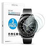 OMOTON [3 Pack] Screen Protector for Samsung Galaxy Watch 42mm / Gear S2 / Gear Sport - Tempered Glass/Bubble Free/Scratch Resistant