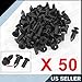 uxcell 50pcs 15x8mm Plastic Push Rivet Fastener Pin Clips