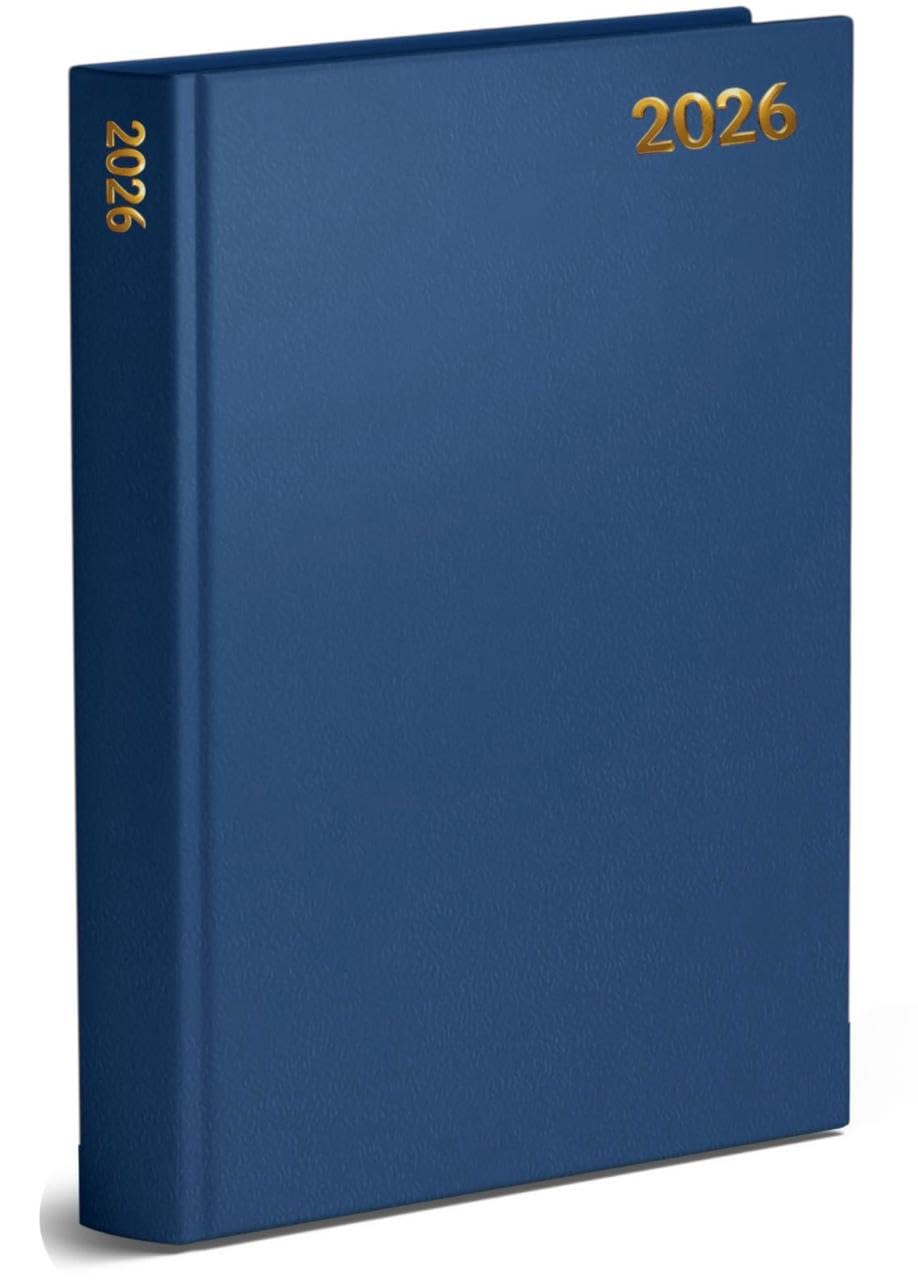 Orbitron 2026 Diary A4 A5 A6 Week To View And Day A Page Dated From January 2026 To December 2026 Hardback Full Year Diary (Saturday Sunday Share Page) (A4 Week To View, Blue)