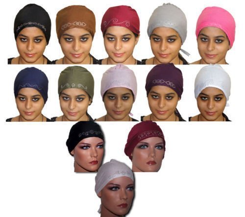 apparelsonline wholesale lot of 12 hijab underscarf caps bonnet hijabs hejab islamic clothing