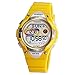 Jewtme LED Waterproof 100m Sports Digital Watch for Children Girls Boys with Three Alarms-Yellow