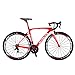 Carbon Road Bike, SAVA HERD6.0 T800 Carbon Fiber 700C Road Bicycle with 105 22 Speed Groupset Ultra-Light Carbon Wheelset Seatpost Fork Bicycle Red White 52cmthumb 1