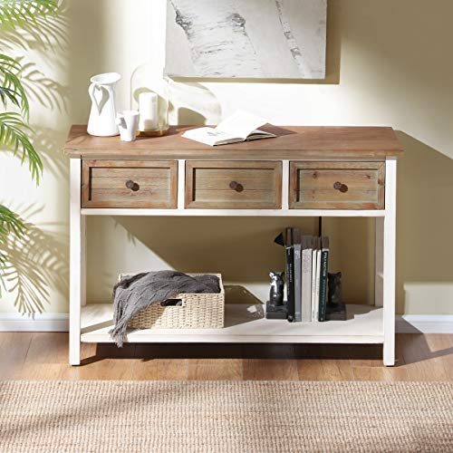 Furnichoi Rustic Sofa Table Farmhouse Console Table For Living