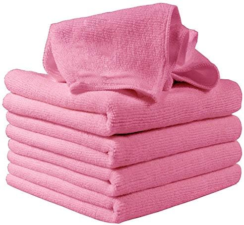 Ideapark 5 Pack Microfibre Cleaning Cloths, Lint-Free Soft Microfibre Dusters Machine Washable Cleaning Accessories for Polishing, Washing, Waxing and Dusting