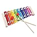 Haleppy Wooden 8 Key Notes Xylophone Toys Hand Knock Piano Music Instrument for 1 2 3 Years Old Kids and Up
