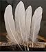 Vivian White Goose Feathers 6-8 inch Craft for Wedding Party Decor Pack of 100 PCS