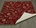 Machine Washable Floral Leaves Design Non-Slip Rubberback 8x10 Traditional Area Rug for Living Room, Bedroom, Kitchen, 7'10