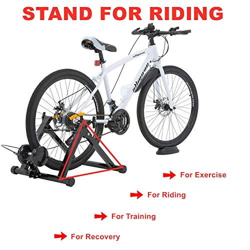Walmann Bike Trainer Stand for Indoor Riding Resistance Trainer 6 Variable Speed Level