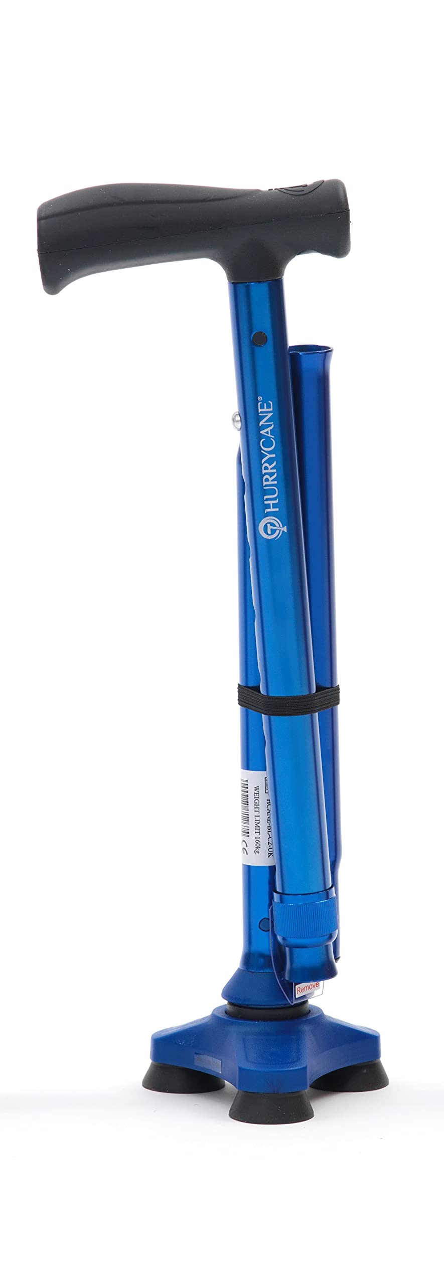 Drive Devilbiss HurryCane Folding All-Terrain Cane/Walking Stick, Blue