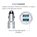 Car Charger,PowerMore Stainless Steel Dual-Port 4.8A , Smart Port Car Charger for iPhone 7/7 Plus,6/6S/6 Plus/6S Plus,5S/5,iPad,iPod Nano 7, iPads Pro Portable(Silver)
