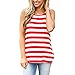 HUHHRRY Floral Printed Vest Loose Tunic Top Shirt for Women Summer Wear Tee