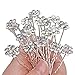 ANBALA Pack of 2 Bridal Wedding Hair Comb, Crystal Rhinestones Pearls Women Wedding Hair Comb with 20 Pcs Crystal Hair Pins Clips Headpiece for Brides