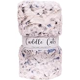 Minky Luxe Snowy Owl Navy Cuddle Cuts 1 2-Yard Cut Shannon Fabrics
