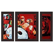 Wens Folks Party Wall Art (MDF, 29.5 cm x 24.5 cm, WSP-4280)