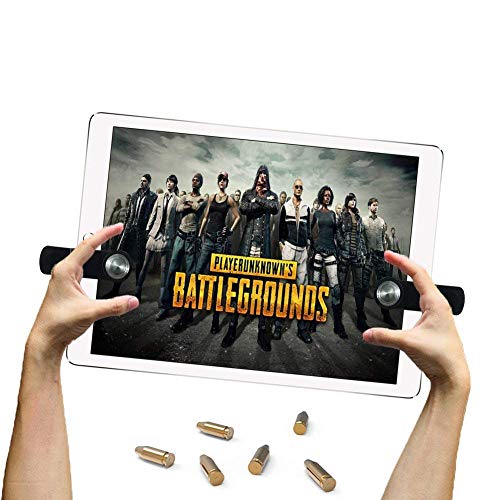 EEkiiqi Mobile Game Trigger Tablet Pad Game Controller Shoot and Aim Trigger Fire Buttons Compatible with PUBG Mobile Controller Fortnite/Knives Out/Rules of Survival for i-Pad Tablet
