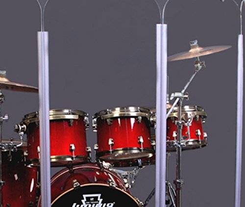 Drum Shield Drum Screen Drum Panels DS67 Seven 2ft X 6ft Panels with Living Hinges