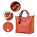 Hynes Victory Womens Boutique Top Handle Handbag (Red-orange)