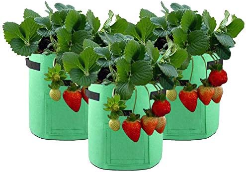 Kimilin 3セットジャガイモの栽培バッグ不織布植え袋野菜 植え袋ガーデン 園芸 植物