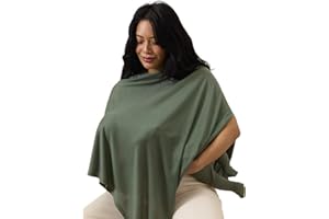 Solly Baby Nursing Cover, Ultra-Breathable, Lightweight Breastfeeding Cover-Up, Buttery-Soft Fabric, Universal Fit, Postpartum Essentials, Newborn Must Haves, Basil