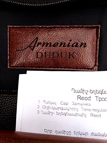 SALE - Professional Armenian DUDUK, leather case, 2 Pro reeds, Apricot Wood Flute Oboe Balaban Woodwind Instrument - Key A duduk with leather case - Playing Instruction