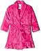 Komar Kids Girls' Velvet Fleece Solid Pink Robe